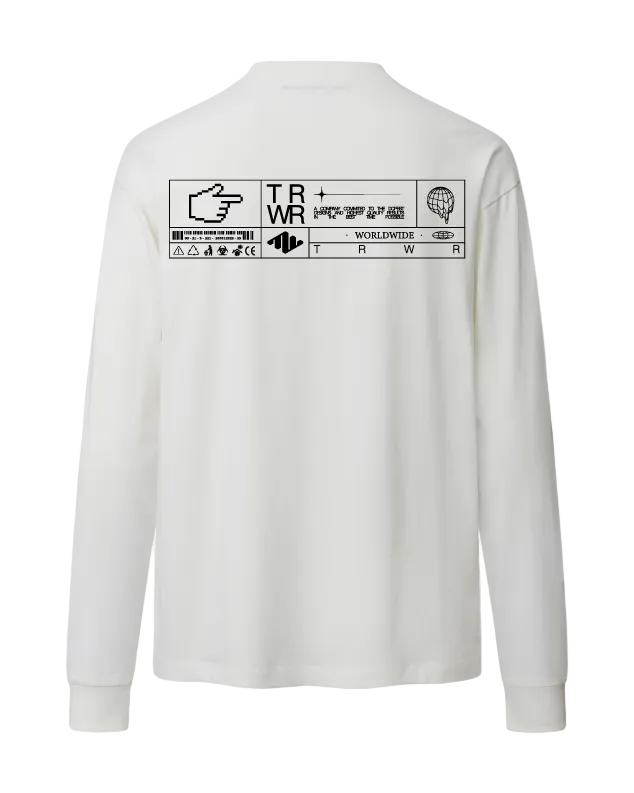 Worldwide Heavyweight Long Sleeve White Back