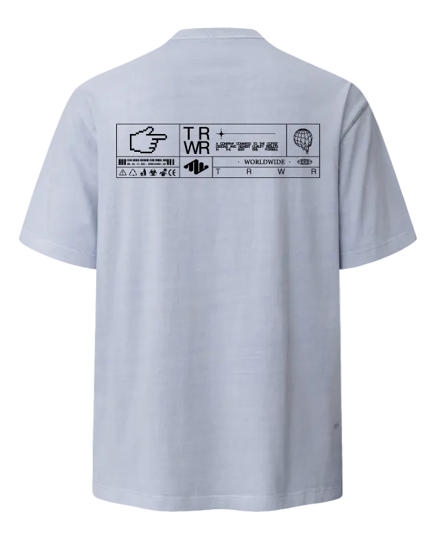 Worldwide Heavyweight Tee Powder Blue Back