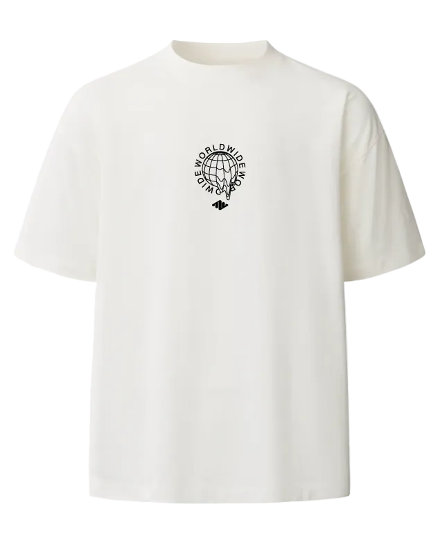 Worldwide Heavyweight Tee White Front